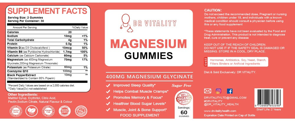 Magnesium - Gummies 400mg