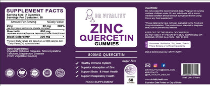 Zinc Quercetin - Gummies 1000mg